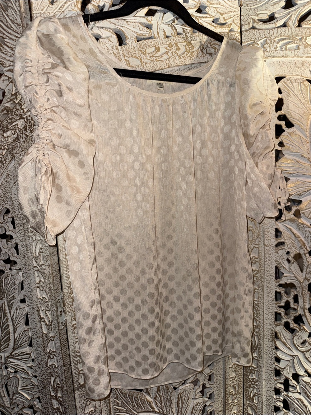 Max Studio Cream Blouse